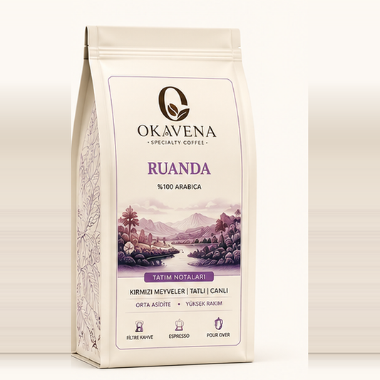 OKAVENA Ruanda kahve paketi açık renk