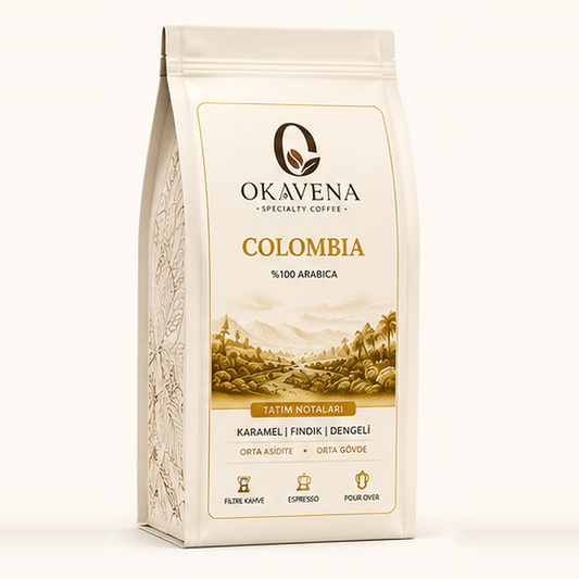 OKAVENA Colombia kahve paketi açık renk