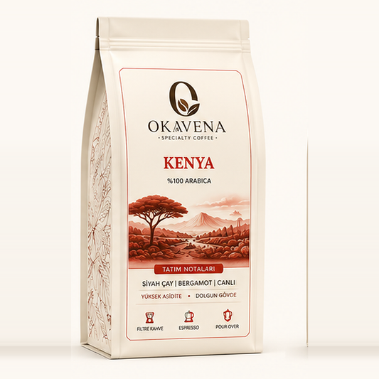 OKAVENA Kenya kahve paketi açık renk